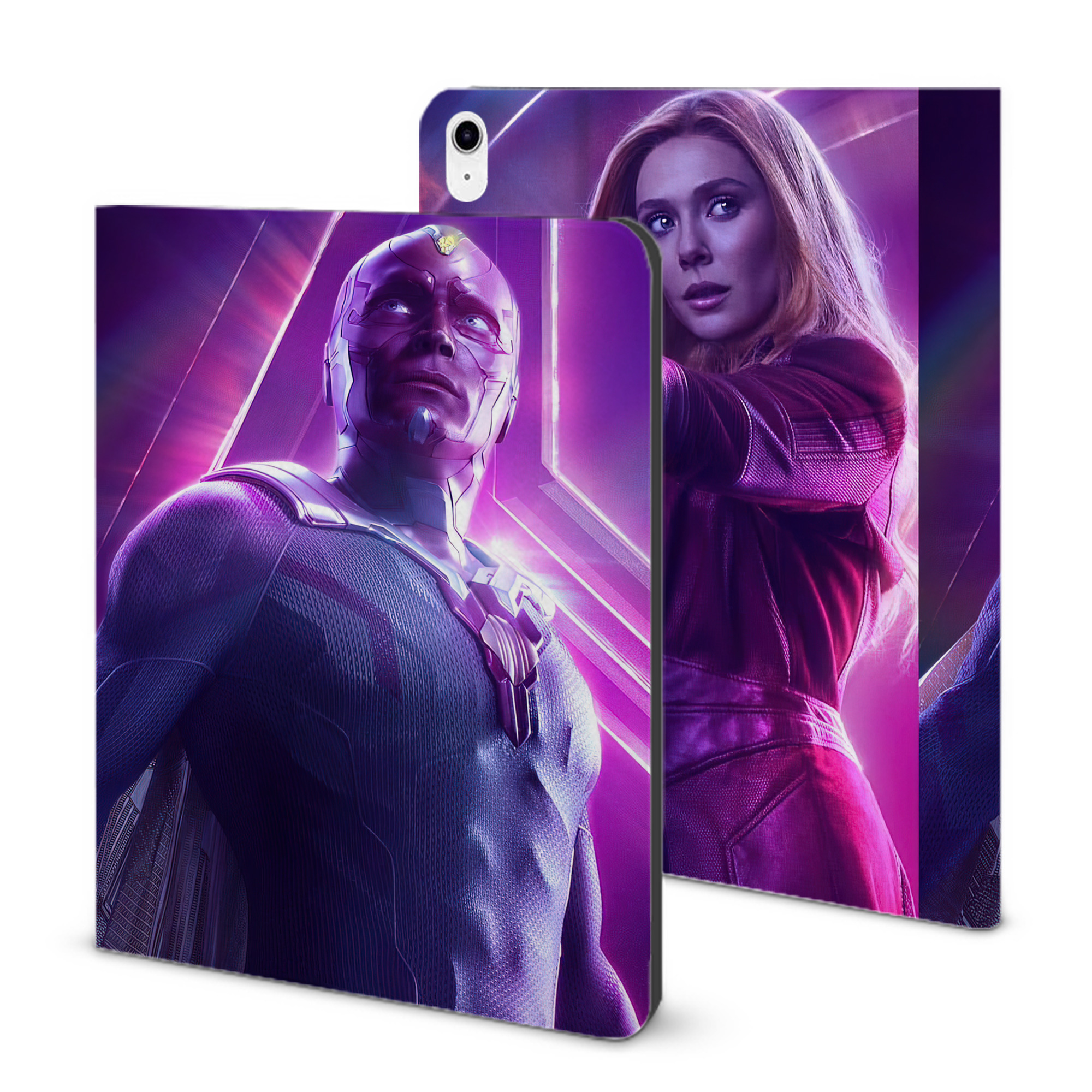 （画像用） アベンジャーズ The Avengers IPad ケース ブック型 PUレザー TPU 耐衝撃 軽量 薄型 ペン収納なし 全面保護 IPad 各モデル対応